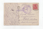 1914 Wwi Germany Embossed Colour Patriotic With War Banners Card Used