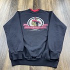 Vintage Leinenkugels Sweatshirt Mens L Black Beer Brewing Co Chippewa Falls Wi