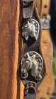Vintage Western Parade Style Headstall With Crossed Ears - Decorative Horse Head