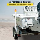 40  Boat Trailer Guide Post 2pcs Steel With Led Lighted Pvc Tubes   Hardware