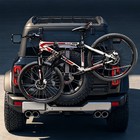 For Ford Bronco Off-road Spare Tire Mount Bike Rack Hold 2 Bikes Foldable