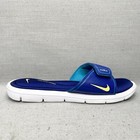 Nike Shoes Womens 11 Comfort Footbed Sandal Blue Rip Strap Slide Flip Flop Beach
