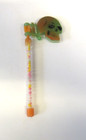 Vintage Halloween Plastic Skeleton Ratchet Noisemaker Candy Container