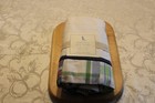 Pottery Barn Kids Baby Nursery Crib Bed Skirt Madras Plaid Red Blue White  New