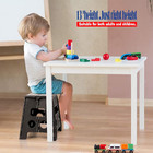 Acko Folding Step Stool 13 Inch Heavy Duty Plastic Foldable Step Stool For Kids