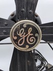 Vintage 1938 Ge 12  Cast Iron Oscillating Desk Cage Fan 49x929 Black Metal Works