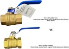 1 2  Npt Female Threaded Brass Ball Valve  Full Port  1 Pack