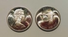 Gem Bu   1967 Silver Canadian Canada Dollar From Original Roll  Queen Elizabeth