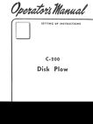 Ih International C-200 Fast Hitch 2pt 2 Pan Disc Plow Farmall Super C 200 230