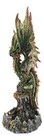 Ebros Large 26 h Green Castle Guardian Treasure Dragon Statue Fantasy Home Decor