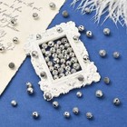 100pcs Tibetan Round Silver Loose Spacer Beads For Bracelet Necklace Jewelry Diy