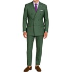 Vinci Men s Forest Glen Plaid Double-breasted Reg-fit Suit W  Adj Waist - New