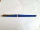 Fountain Pen Parker 180 In Lapis Lazuli With 18k Gold Nib From 1982 Size F