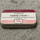 Vintage Lilly Darvo-tran Sliding Lid Metal Empty Pill Box   Case - Pulvules