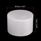 Round Foam Cake Dummy 4 Inch X 6 Inch Circle Dummy Cake Set For Wedding Cakes   