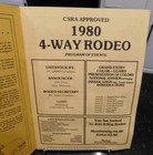 Original 1977 4-way Rodeo Program Pryor Oklahoma 40th Annual Cowboy
