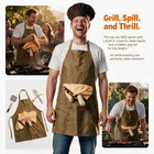 Funny Prank Apron For Men With Hidden Surprise - Hilarious Gag Gift For Fathe   