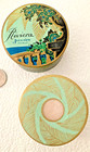 Antique Vintage Joncaire Combo Riviera Face Powder And Perfume  Great Graphics 
