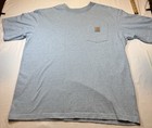 Lot Of 2 Carhartt K87-m Pocket T Shirts M Large Loose Fit Peach Blue Speckle