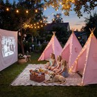 Wilwolfer 6 Pack Teepee Tent For Kids Foldable Indoor Play Sleepover Tent Star