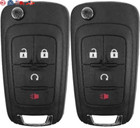 Flip Key Fob For 2014 Buick Encore Fcc Kr55wk500733 P n 13585811 Pack Of 2