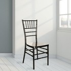 Fohfurniture Set Of 4 Black Acrylic Chiavari Chairs  Modern Dining Ghost Chair