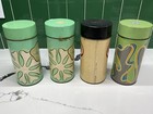 Lot Of 4 Vintage Japanese Seasoned Seaweed Tin Can Canister  Nihonbashi  Tokyo