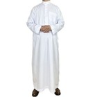 Arabian Men Long Robe Thobe Dishdasha Jubba Thoub Muslim Kaftan Abaya Ramadan