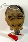 German Shepherd With Stocking Christmas Ornament Cold-cast Resin 