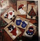 Gift Bag Ornaments Sewing Kit  3 x4  Set Of Six-christmas winter New K1009 Felt