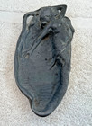 Vtg Art Nouveau Pewter Nude Mermaid Card Tray Trinket Dish Desk Art 6 5 l