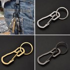 Stainless Steel Key Buckle Snap Spring Clip Carabiner Hook