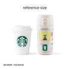 Starbucks Pixel Bear Travel Bottle     12oz Insulated Stainless Steel Pop Up Lid