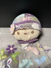 Douglas Baby Doll Lovey Plush Purple Floral Outfit 19  Sewn Eyes Flat Security