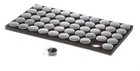 50 Black Jewelry Display Jars Jar Insert Holder Gold Nuggets Gem Coins W o Tray