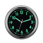 Gauge Clock Interior Quartz Analog Watch Auto Dashboard Sticky Car Luminous
