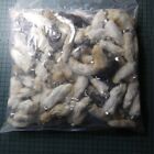 Bulk 100 New Lucky Rabbits Foot Key Chain  Zipper Pull  Charm Natural Colors