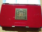 Handmade Brass Watercolor Palette Lapetite Red Enamel 24 Winsor   Newton Colors