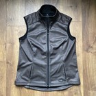 Kerrits Womens Equestrian Brown Gray Plaid Softshell Riding Vest Size Large Euc
