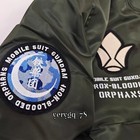 Gundam Mikazuki Augus Flight Jacket Coat Casual Embroidered Zip Costume Tops New
