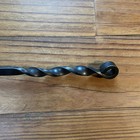 Fireplace Poker Hand Forged In Texas  Twisted Handle 1 4  Flat Steel One Piece