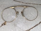 Antique Pair Of 12k Gold Filled Eyeglasses With Chain