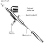 Gothobby 0 3mm Gravity Feed Dual-action Airbrush Paint Spray Gun Kit Set