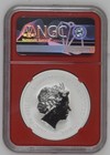 2019 Captain America 1oz Silver Dollar - Ngc Ms 70 Marvel Red Label