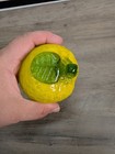 Vintage Murano Style Hand Blown Glass Fruit - Yellow Lemon