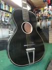 Vintage Supertone Harmony Paint Western Horse Cowboys Acoustic Guitar Rare Black