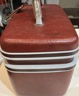 Vintage Samsonite Silhouette Ii Burgundy Red Train Clam Case No Keys Or Tray