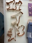 Martha Stewart By Mail Dog Copper Cookie Cutter 5 Piece Set  2