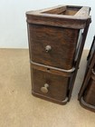 Vintage Sewing Machine Drawers W Brackets Singer Set Lot Wood Antique Arts Craft