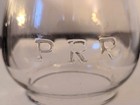 Pennsyvania Railroad - Prr - 5 3 8  Extended Base Clear Cast Lantern Globe